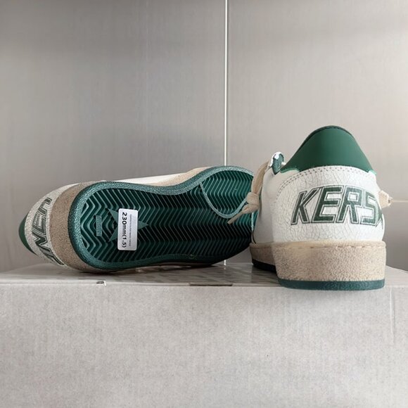 Golden Goose Men's white and green contrast star dirty shoes - Picture 7 of 7